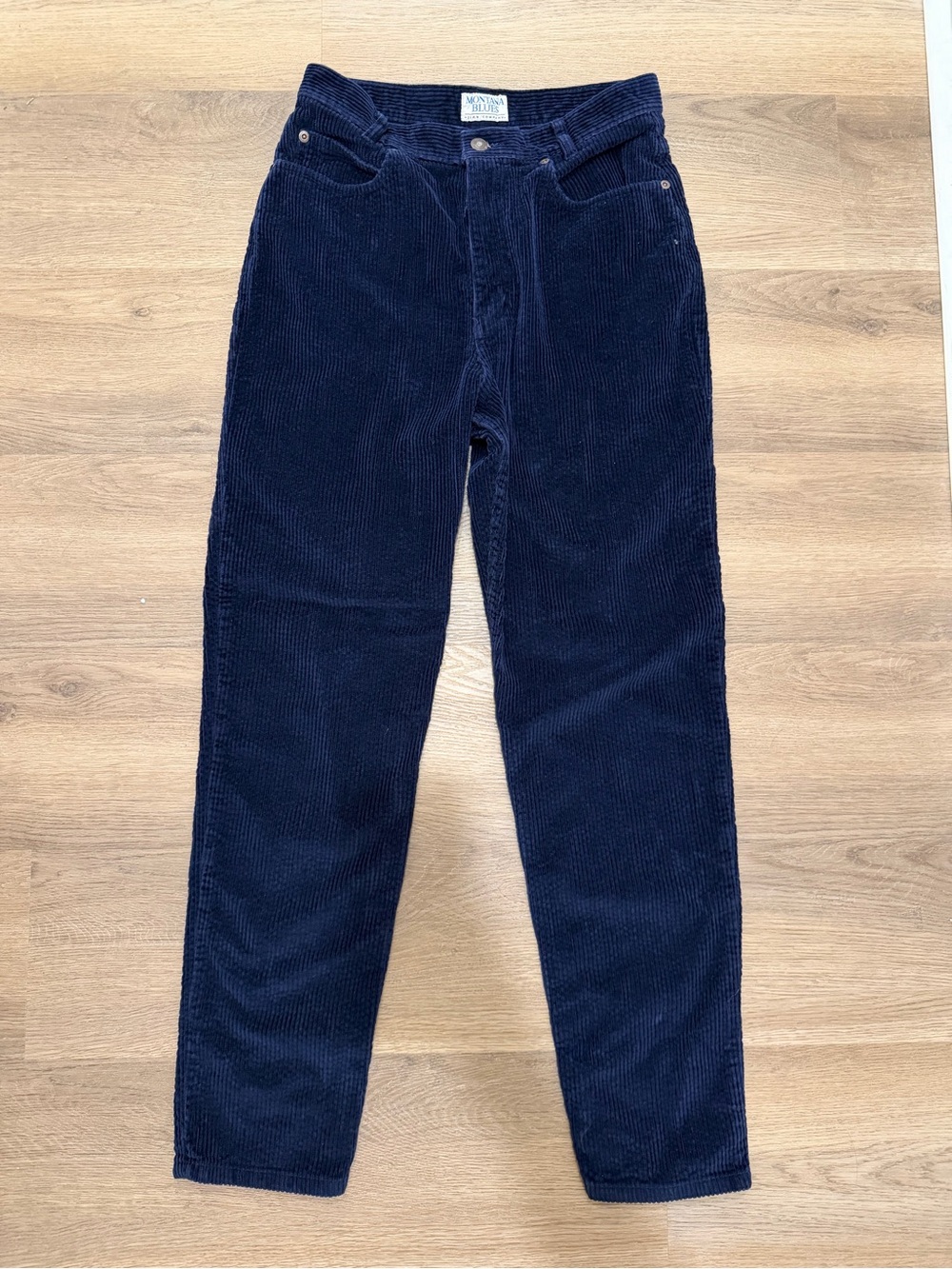 Vintage Montana Blues Navy Blue Corduroy High Rise Pants - Size 13